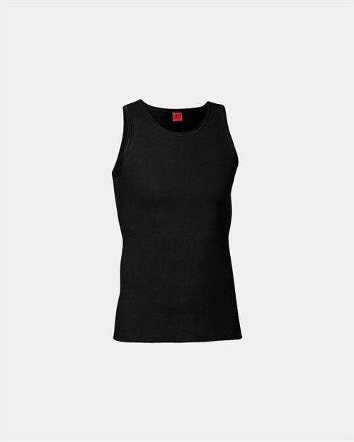 "Black or white" tanktop (singlet) | Bomuld | Sort