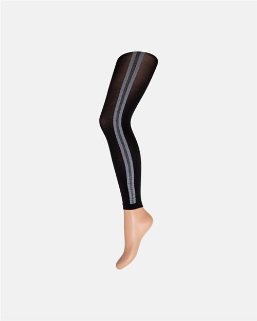 3/4 leggings "lurex strip" | 50 denier | Sort