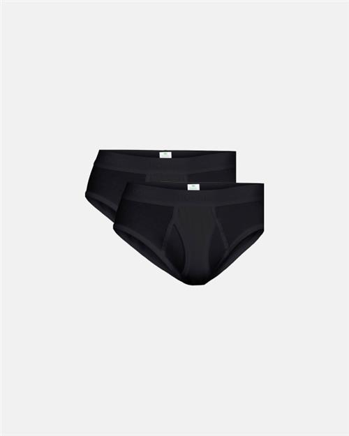 Briefs | 2-pak | GOTS bomuld | Sort