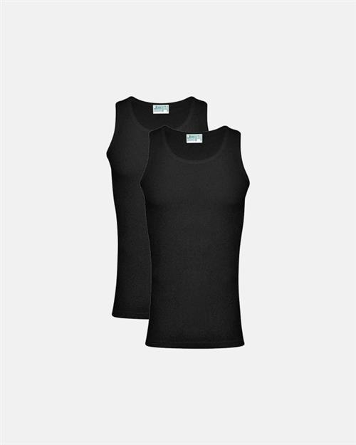 Tanktop 2-pak | 100  økologisk bomuld | Sort