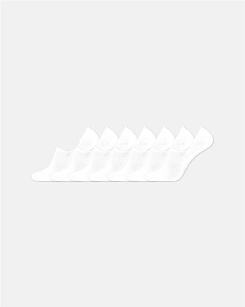 Strømper "in-shoe" 7-pak | Bambusviskose | Hvid