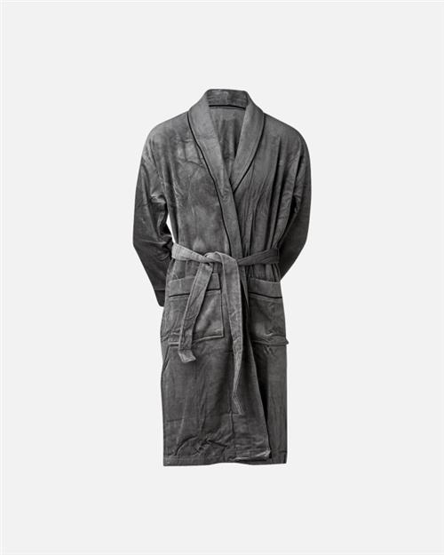 Badekåbe | 100 velour bomuld | Grå