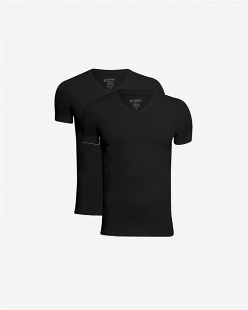 T-shirt v-neck | 2-pak | Bambusviskose | Sort