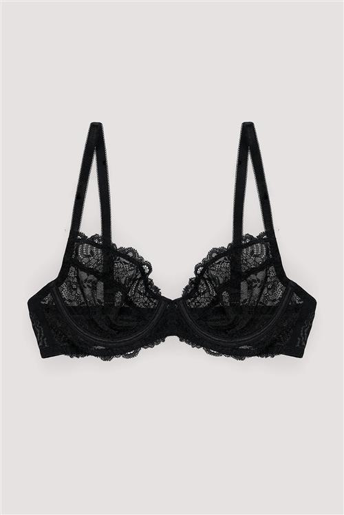 NA-KD Lingerie Klassisk uforet BH med bøjle - Black