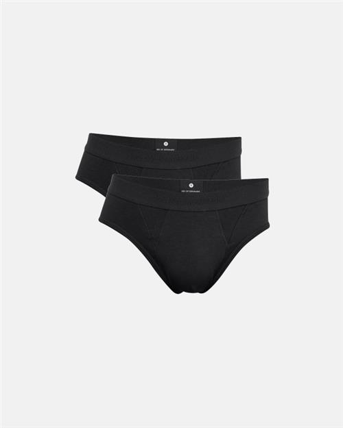 Briefs | 2-pak | Økologisk bomuld | Sort