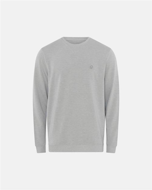 Trøje med logo | Bambusviskose | Lysegrå