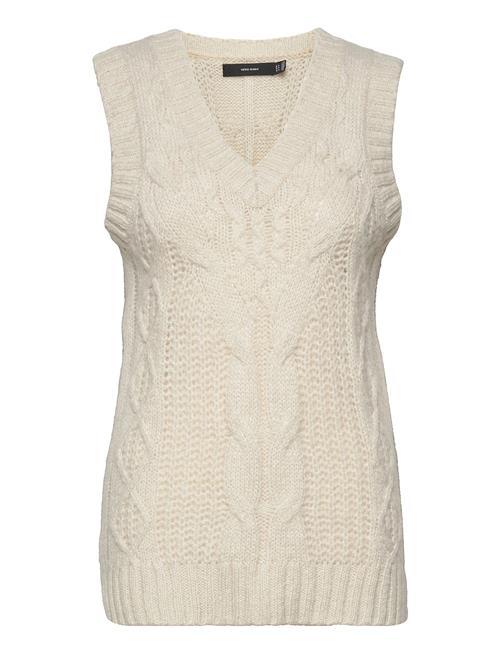 Vero Moda Vmbriella Sl V-Neck Vest Ga Bf Vero Moda Cream