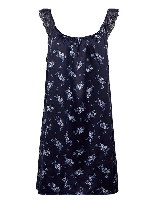 Lauren Ralph Lauren Homewear Lrl Chemise W/Stps Navy Print Lauren Ralph Lauren Homewear Blue