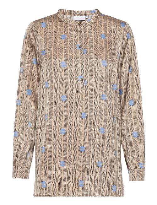 Coster Copenhagen Shirt Blouse In Sprout Print Coster Copenhagen Brown