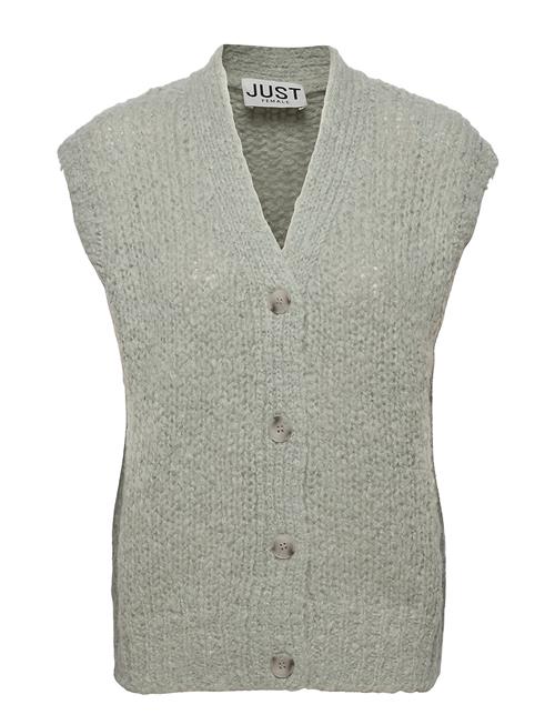 Se Just Female Erida Knit Vest Just Female Grey ved Booztlet