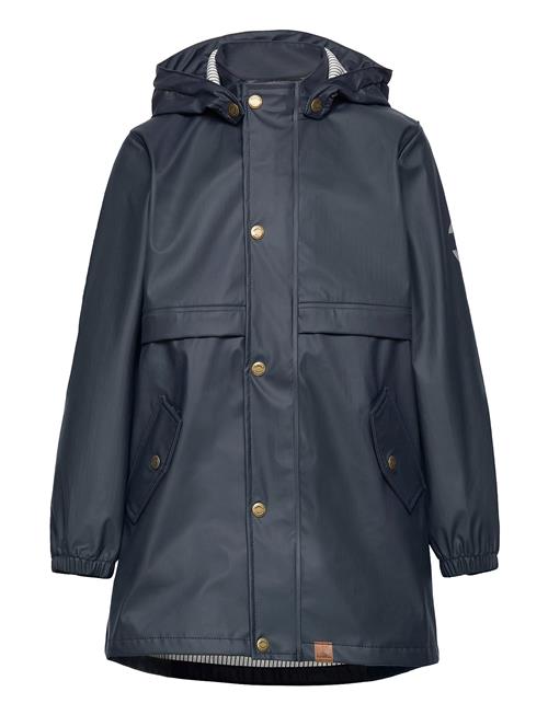 Pu Girls Rain Coat Mikk-line Blue