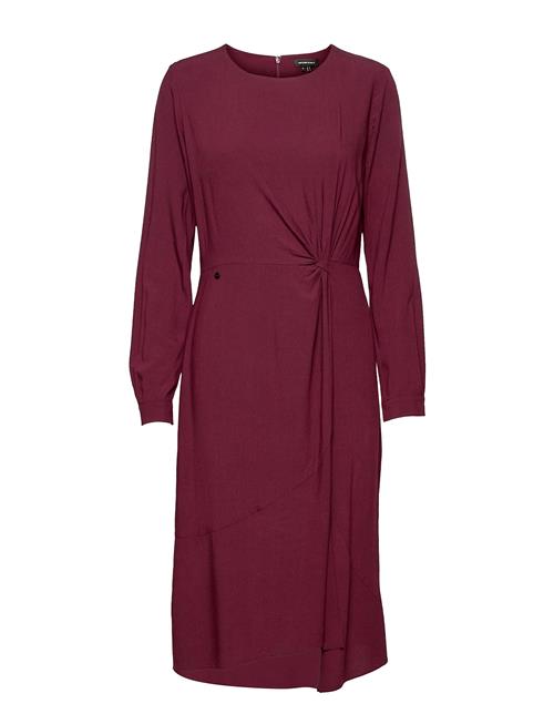 Superdry Ls Ecovero Twist Dress Superdry Red