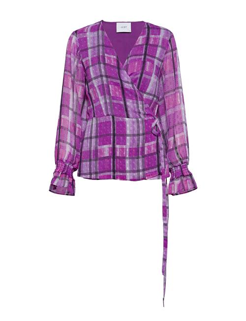 Eila Wrap Blouse Just Female Purple