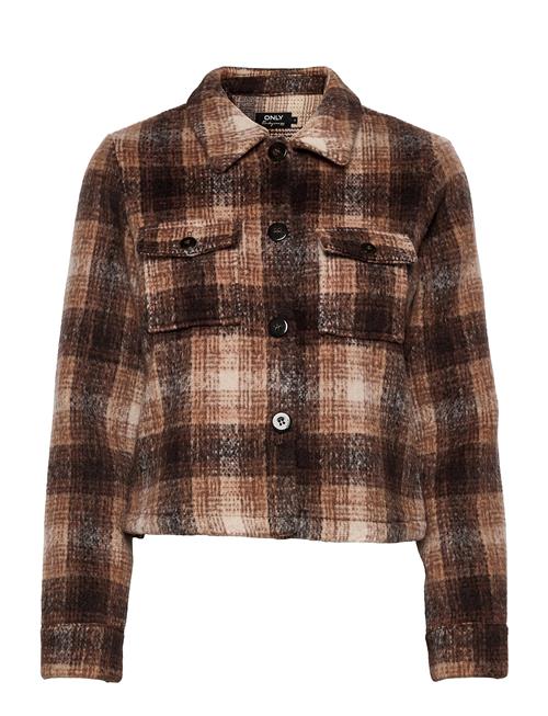 ONLY Onllou Short Check Jacket Otw ONLY Brown