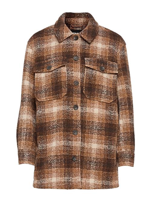 Onlallison Check Wool Shacket Cc Otw ONLY Brown