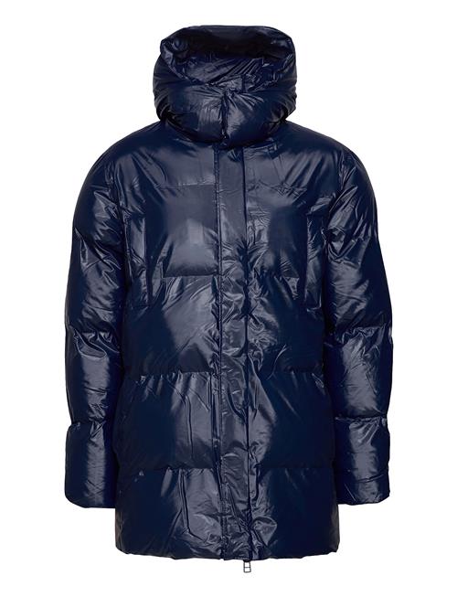 Hooded Puffer Coat Rains Blue