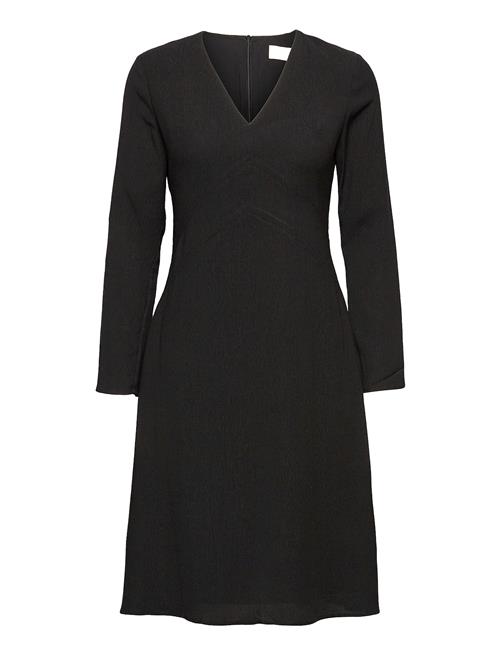 Fall Winter Spring Summer I Don´t Textured Dress Fall Winter Spring Summer Black