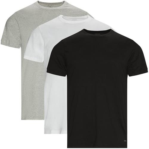 Se Calvin Klein 3-pak Crewneck T-shirts Sort/hvid/grå ved Quint