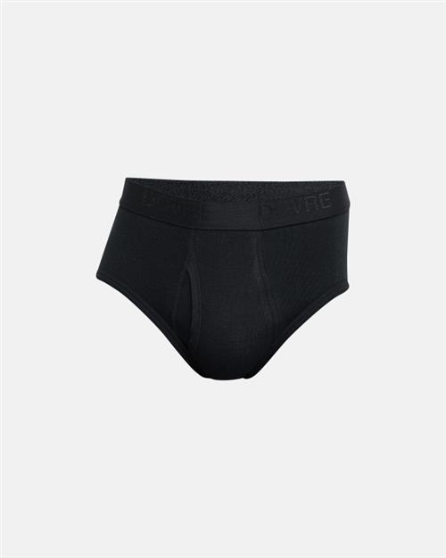 Briefs med gylp "rib" | Økologisk bomuld | Sort