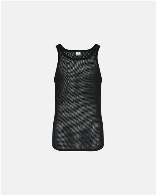 Tanktop "mesh"  | 100 merino uld | Sort