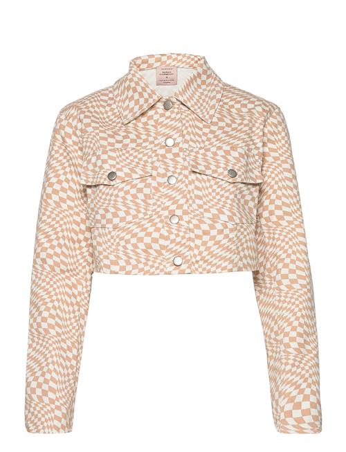 Barbara Kristoffersen by Rosemunde Short Jacket - Swirl Check Print Barbara Kristoffersen By Rosemunde Beige