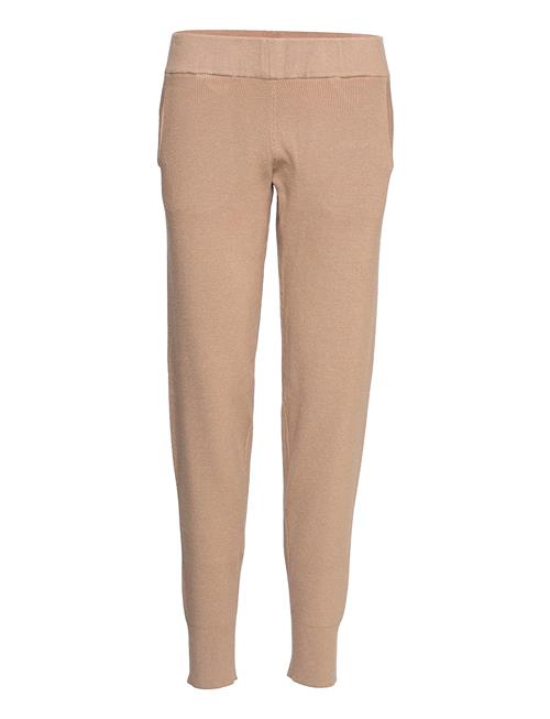 Selected Femme Slfbrinley Mw Knit Pant B Selected Femme Beige