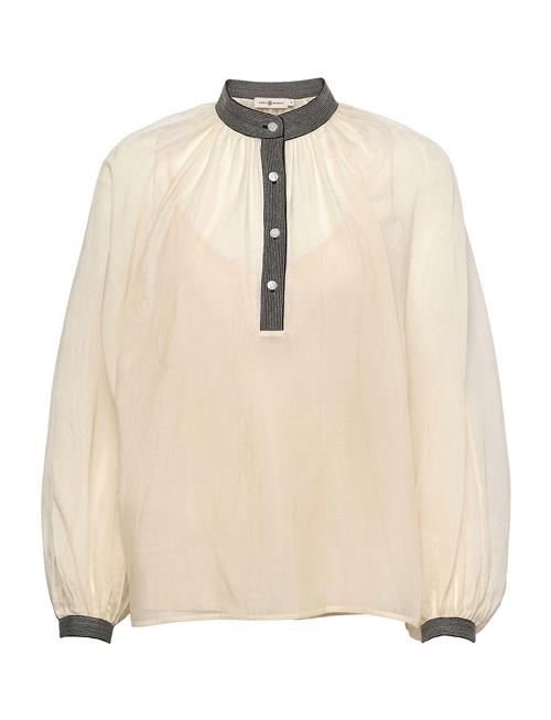 Tie-Sleeve Tunic Top Tory Burch Cream