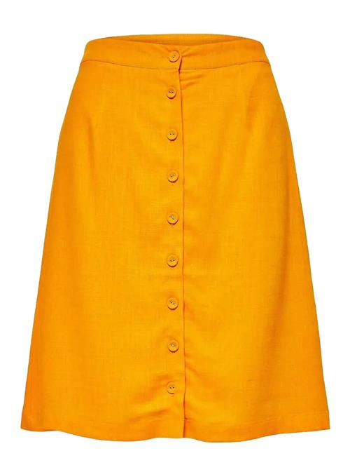 Slfgulia Hw Short Skirt B Selected Orange