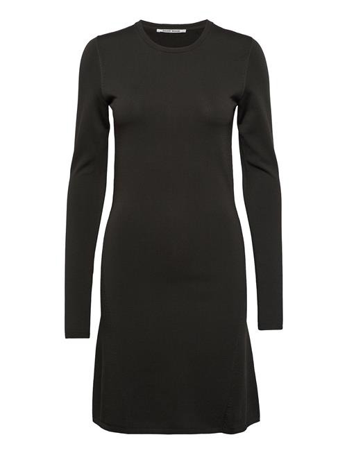 Klara Fine Rib Dress WOOD WOOD Black