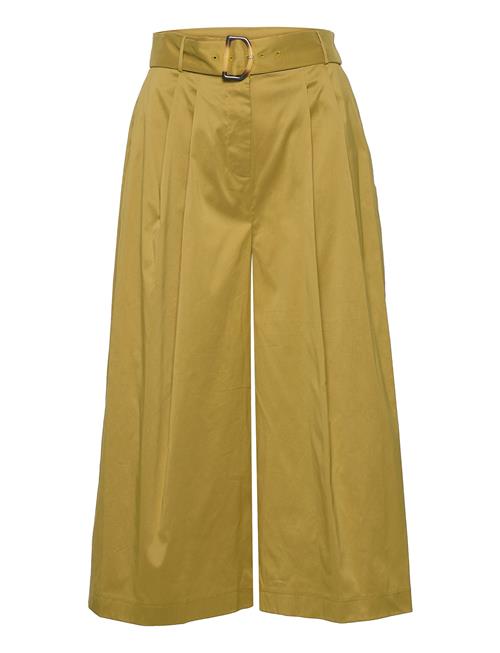 Blended Cotton Culottes With A Belt Esprit Collection Green