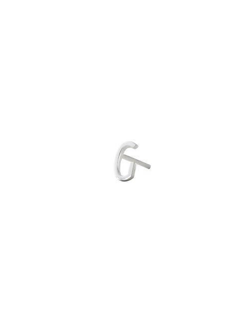 Earring Studs Archetypes, A-Z Design Letters Silver