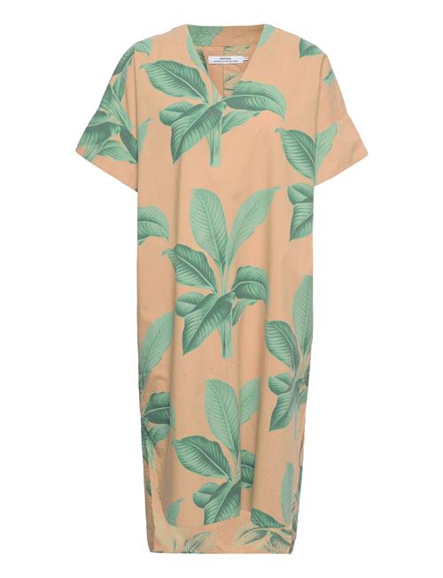 DEDICATED Kaftan Lysekil Khaki Leaves DEDICATED Patterned