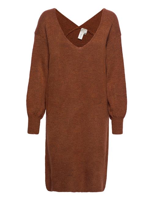 YAS Yasemmy Ls Midi Knit Dress - Pb YAS Brown