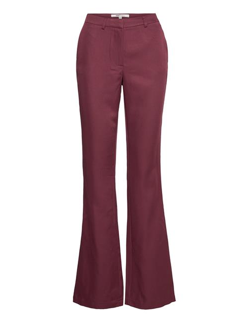 Se ONLY Onlnabi Mw Flared Pant Tlr ONLY Burgundy ved Booztlet