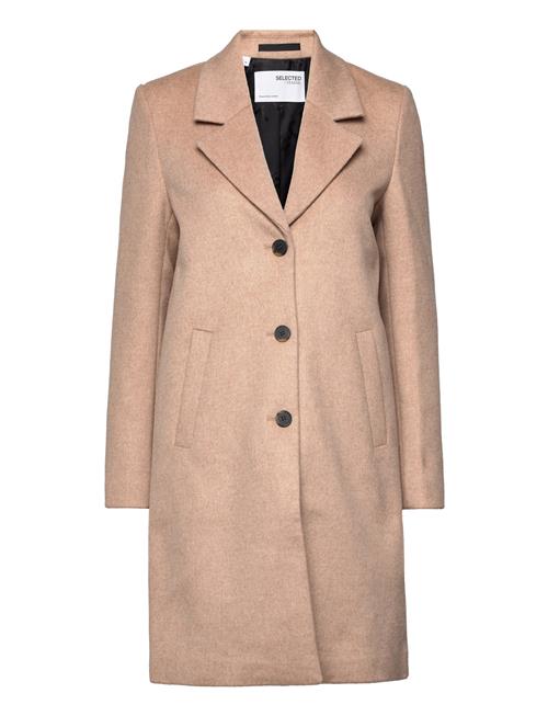 Selected Femme Slfmette Wool Coat B Selected Femme Beige