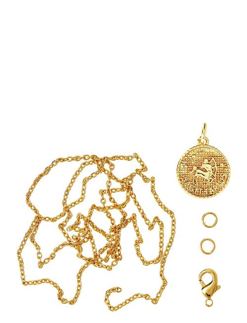 Se Me & My Box Zodiac Coin Pendant And Chain Set, Sagittarius Me & My Box Gold ved Booztlet