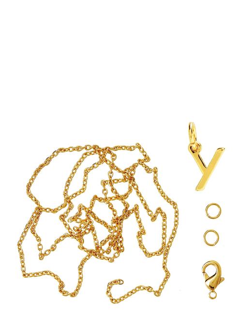 Letter Y Gp With O-Ring, Chain And Clasp Me & My Box Gold