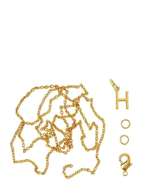 Se Me & My Box Letter H Gp With O-Ring, Chain And Clasp Me & My Box Gold ved Booztlet