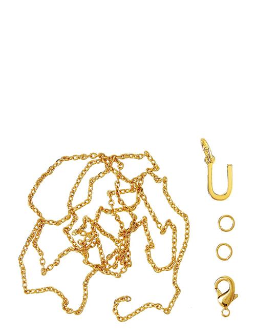 Se Me & My Box Letter U Gp With O-Ring, Chain And Clasp Me & My Box Gold ved Booztlet