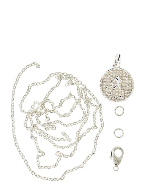 Me & My Box Zodiac Coin Pendant And Chain Set, Aquarius Me & My Box Silver