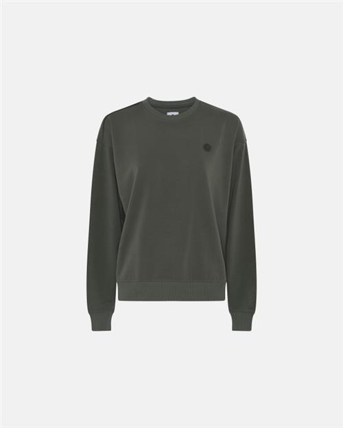 Sweatshirt med logo | Bambusviskose | Grøn