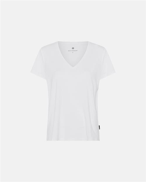 T-shirt v-hals | Bambusviskose | Hvid