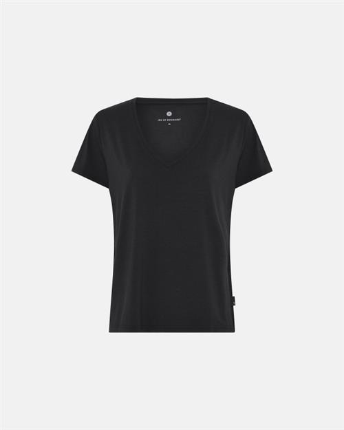 T-shirt v-neck | Bambusviskose | Sort