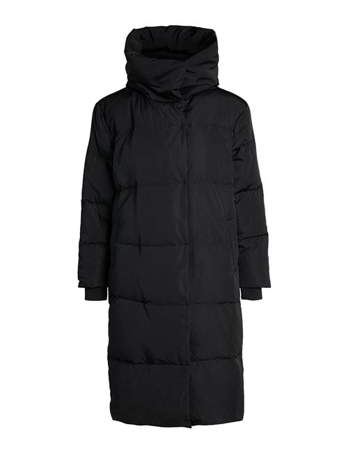 Objlouise Long Down Jacket Noos Object Black