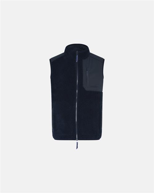 Teddy fleece vest | Polyester | Navy