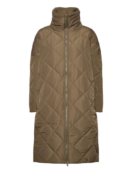 Alma Slit Quilted Jacket NORR Green