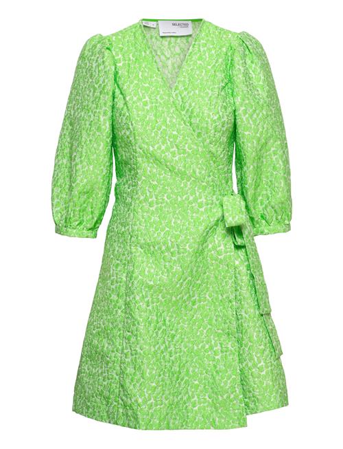 Slfjulia-Siv 3/4 Short Dress Ex Selected Green