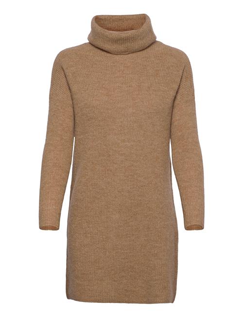 Se ONLY Onljana L/S Cowlnck Dress Wool Knt Noos ONLY Brown ved Booztlet