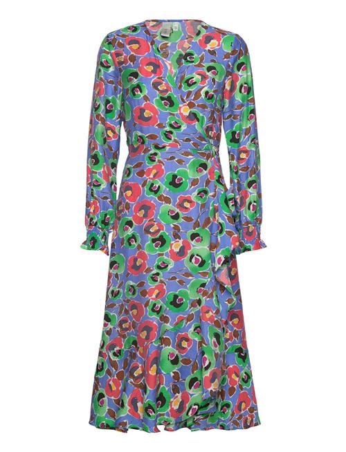 YAS Yasarty Ls Midi Wrap Dress S. - Ca YAS Patterned