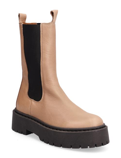 Se Bianco Biadeb Long Boot Bianco Beige ved Booztlet